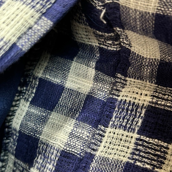 Sisstr Evolution Blue and White Gingham Shacket - Picture 5 of 11